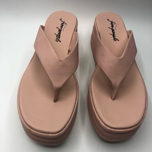 Free People Havana Thong Flatform Sandals Pink Size EU 41 / US 11 - Picture 6 of 11